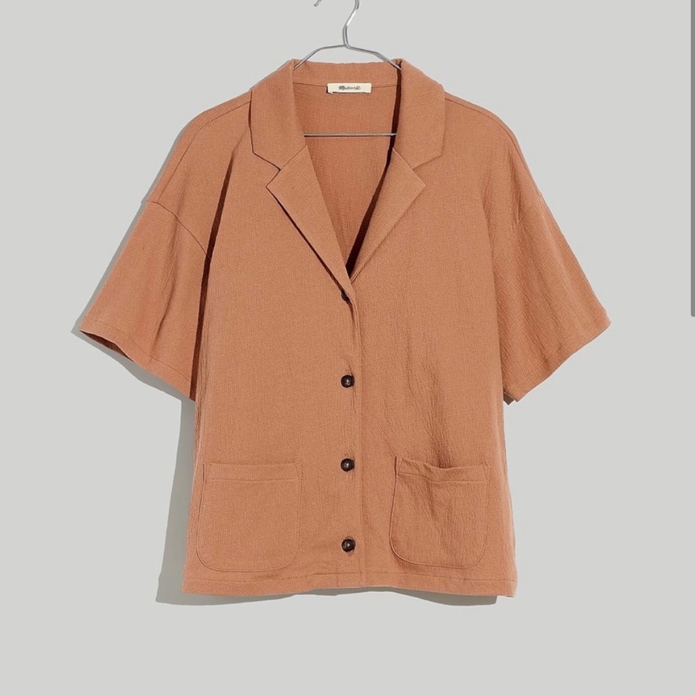 Madewell light spun camp shirt